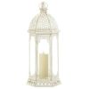 Accent Plus Vintage-Look Distressed Candle Lantern - 20 inches