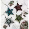 Accent Plus Glass Star Hanging Candle Lantern - Clear
