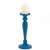 Nikki Chu Artisan Wood Candle Holder - Cadiz Blue