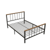 Metal Platform Bed frame with Headboard and Footboard,Sturdy Metal Frame, No Box Spring Needed(Full)