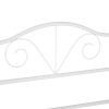 twin size single bed frame in white color for adult and children used in bedroom or dormitory with large storage space under the bed