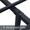 EASE-WAY Twin Size Bed Frames Metal, Modern Style Headboard and Footboard, Easy Assembly, Premium Stable Steel Slat Support, No Box Spring Needed (Bla