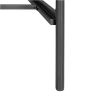 Bed Frame Twin Size Metal Platform Bed , Box Spring Replacement with Headboard Black