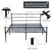 EASE-WAY Twin Size Bed Frames Metal, Modern Style Headboard and Footboard, Easy Assembly, Premium Stable Steel Slat Support, No Box Spring Needed (Bla