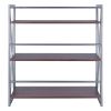 Isa 3-Tier Shelf, Graphite & Walnut