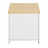 19.7'' Tall 1 - Drawer Nightstand in White/Beige