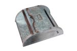 Galvanized Metal Bathroom Caddy with Label Slot, Gray