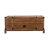 DunaWest Rustic Single Drawer Mango Wood Coffee Table with Lift Top Storage & Compartments, Brown