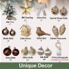 2ft Tabletop Christmas Tree with Light Artificial Small Mini Woodland Christmas Decoration with Flocked Snow, Exquisite Decor & Xmas Ornaments for Tab