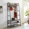 Good & Gracious Coat Rack Entryway Organizer/ Hall Tree with Bench, Shoe Storage and Multiple Coat Hooks