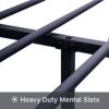 EASE-WAY Twin Size Bed Frames Metal, Modern Style Headboard and Footboard, Easy Assembly, Premium Stable Steel Slat Support, No Box Spring Needed (Bla