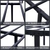 EASE-WAY Twin Size Bed Frames Metal, Modern Style Headboard and Footboard, Easy Assembly, Premium Stable Steel Slat Support, No Box Spring Needed (Bla