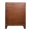 DunaWest 35 Inch 3 Drawer Wooden 15 Bottle Wine Accent Cabinet with 1 Door Storage, Brown