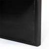 DunaWest Mango Wood Square Coffee Table with Metal Base, Brown and Black