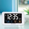 AcuRite Intelli-Time Clock with Indoor Temperature and USB Charger