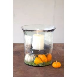 Giant Glass Candle Cylinder With Rustic Insert