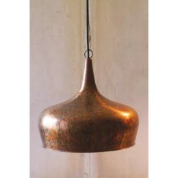 Tear Drop Pend Lamp With Rust Finish