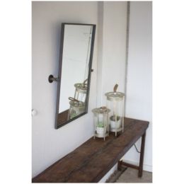 Adjustable Metal Wall Mirror 24" X 34"T