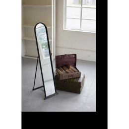 Floor Mirror With Metal Frame And Stand