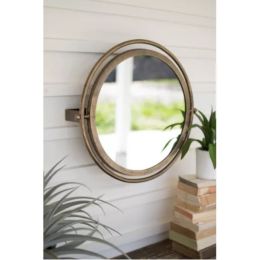 Round Wall Mirror With Adjustable Bracket