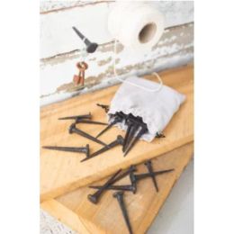 Bag Of Twenty-Four Hand Forged Nails - 12 Each Size