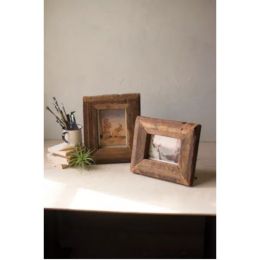 Set Of Two Recycled Wooden Photo Frames