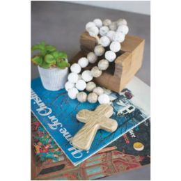 Clay Blessing Beads With Cross