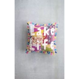 Lake Life - Kantha Pillow