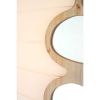 Triple Organic Wood Framed Wall Mirror