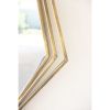 Tall Diamond Antique Brass Mirror