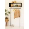 Tall Metal Shelf With Black Finish