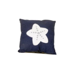 Anne Home - Blue Pillow White Star
