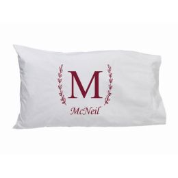 Pillow Case Single Letter/Family Name
