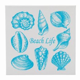 Canvas 12X12 Sea Shells Beach Life