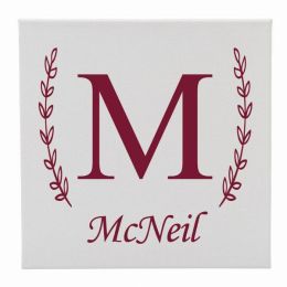 Canvas 12X12 Single Letter/Family Name
