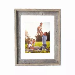 19"x23" Rustic White Picture Frame