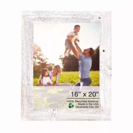 19"x23" Rustic White Washed  Picture Frame