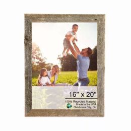 19"x23" Natural Weathered Grey Picture Frame