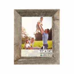 11"x14" Rustic Weathered Grey Picture Frame with Plexiglass Holder