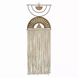 Bronze Metal Macrame Wall Decor