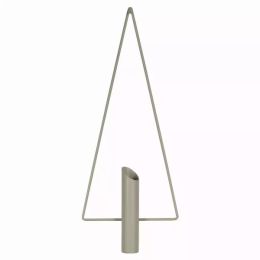 Gray Metal Triangular Planter Wall Decor