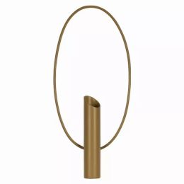 Goldenrod Yellow Metal Round Planter Wall Decor