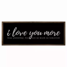 Black And White I Love You More Wall Art