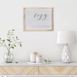 Neutral Tones Cozy Natural Wood Framed Wall Art