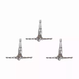 6.5" x 2.5" x 6.5" Wall Diver - Silver 3-Pack