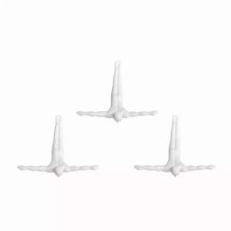 6.5" x 2.5" x 6.5" Wall Diver - White 3-Pack