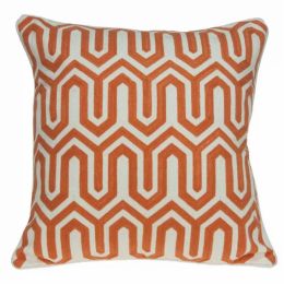 20" x 7" x 20" Transitional Multicolored Pillow Cover With Poly Insert