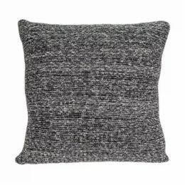 20" x 7" x 20" Clean Transitional Gray Pillow Cover With Down Insert