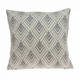 20" x 7" x 20" Beautiful Transitional Tan Cotton Pillow Cover With Poly Insert