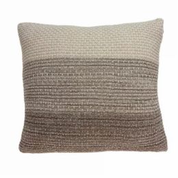 20" x 7" x 20" Charming Transitional Tan Pillow Cover With Poly Insert
